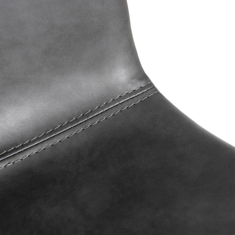 SILLA NEGRO METAL / SIMIL PIEL