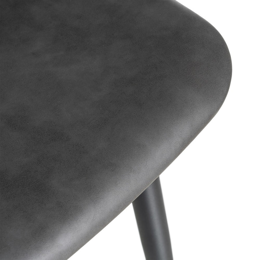 SILLA NEGRO METAL / SIMIL PIEL