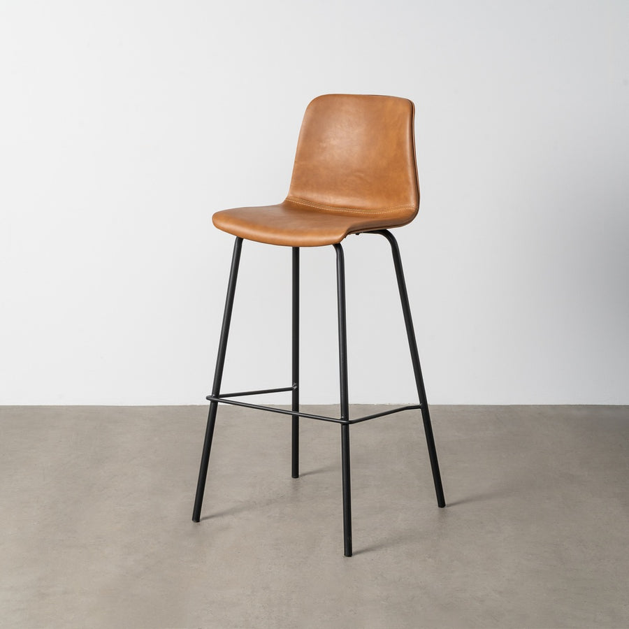 TABURETE CAMEL METAL / SIMIL PIEL 47 X 47 X 103 CM