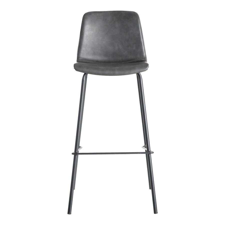 TABURETE NEGRO METAL / SIMIL PIEL 47 X 47 X 103 CM