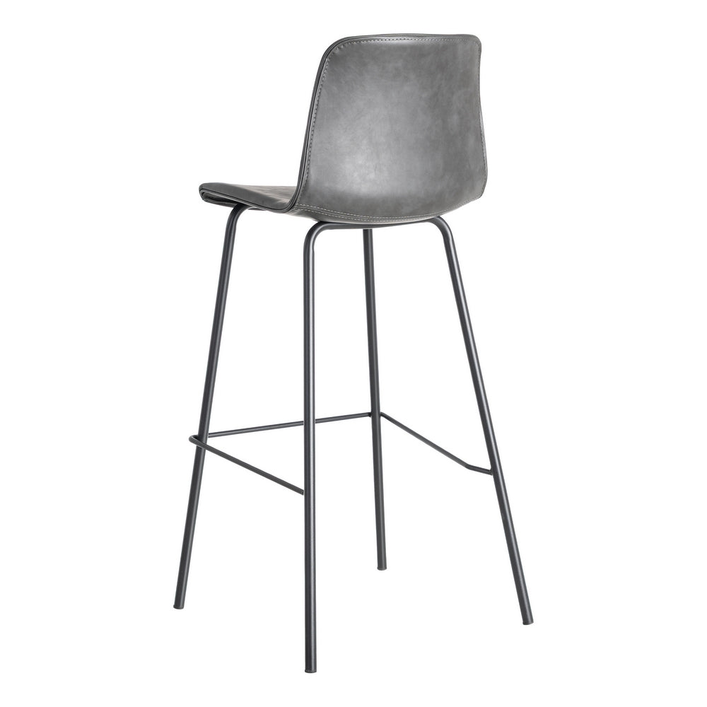 TABURETE NEGRO METAL / SIMIL PIEL 47 X 47 X 103 CM