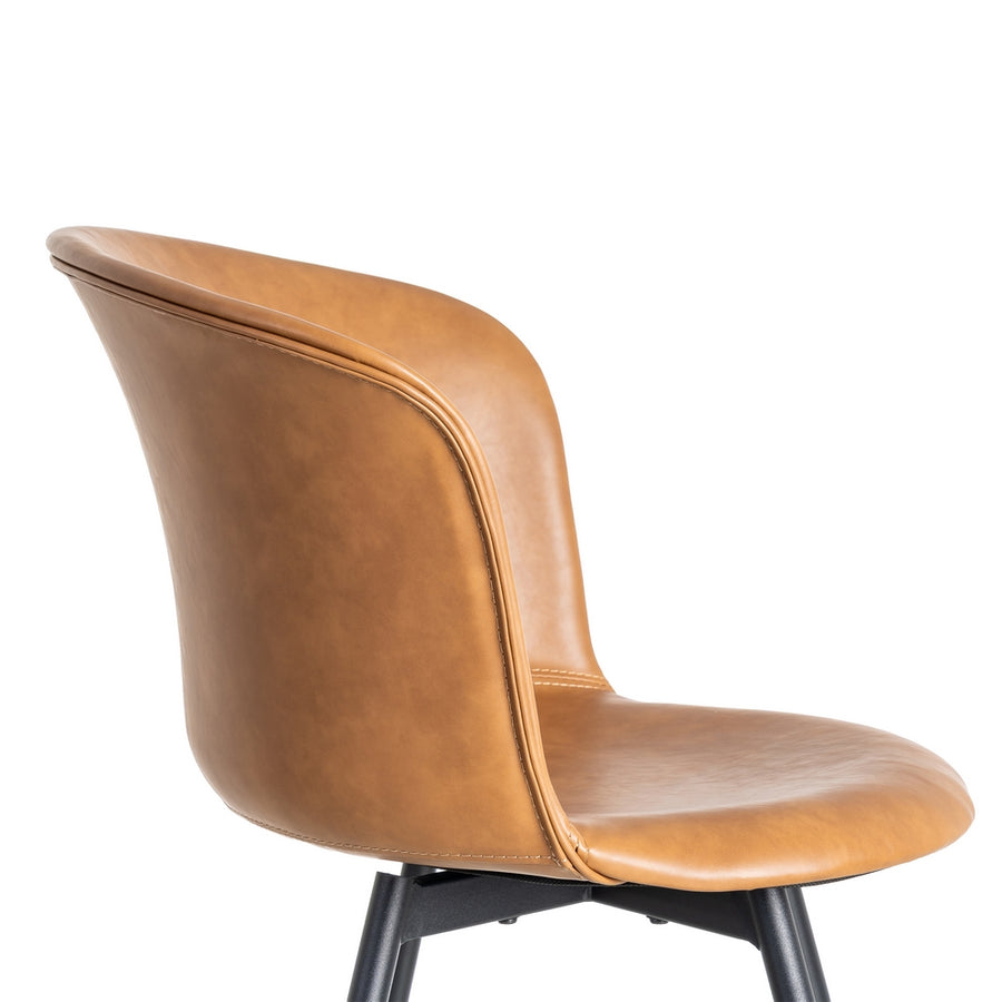 SILLA CAMEL METAL / SIMIL PIEL 53 X 51,50 X 76 CM