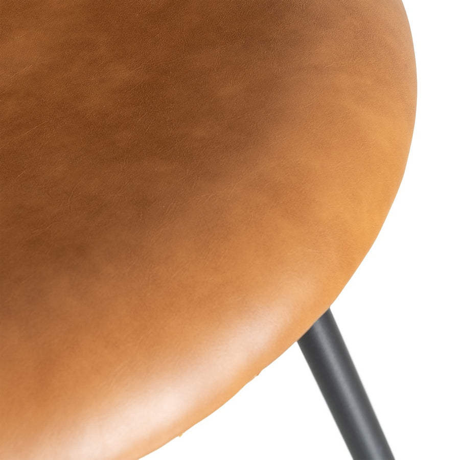 SILLA CAMEL METAL / SIMIL PIEL 53 X 51,50 X 76 CM