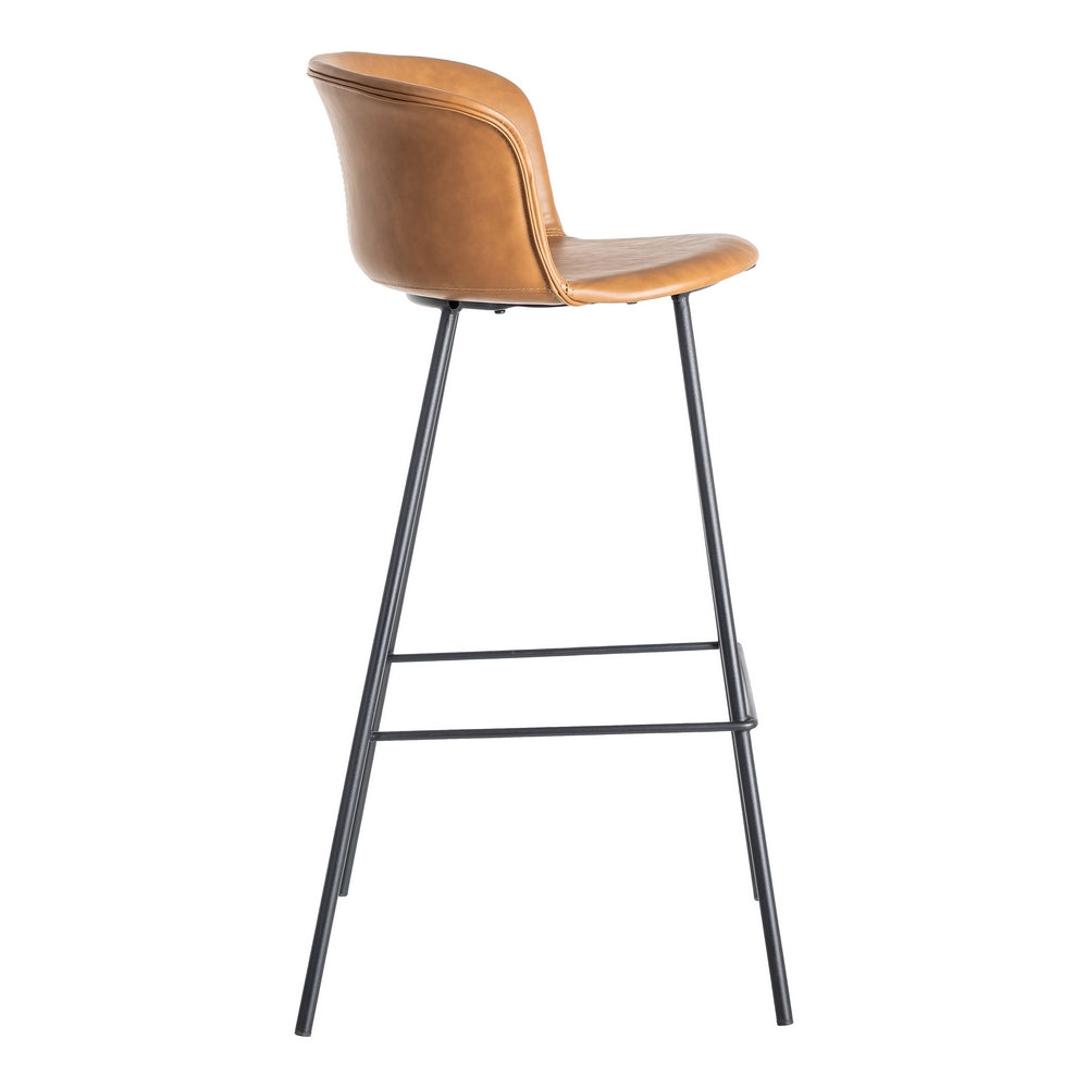 TABURETE CAMEL METAL / SIMIL PIEL 44,50 X 48,50 X 93,50 CM