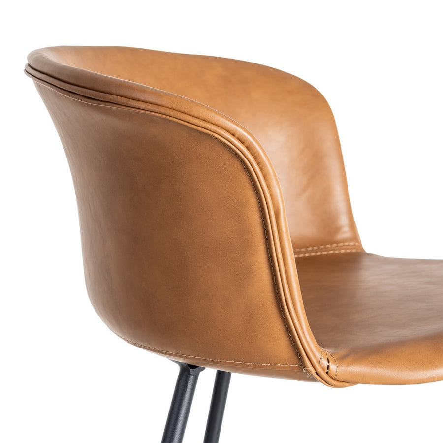 TABURETE CAMEL METAL / SIMIL PIEL 44,50 X 48,50 X 93,50 CM