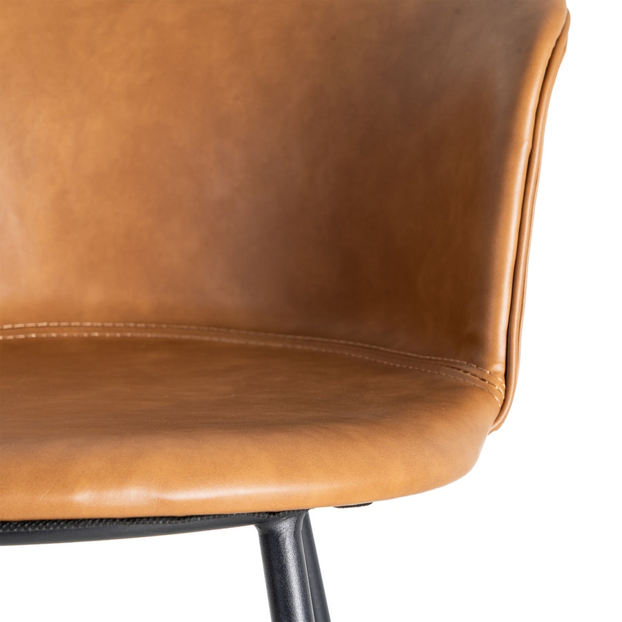 TABURETE CAMEL METAL / SIMIL PIEL 44,50 X 48,50 X 93,50 CM