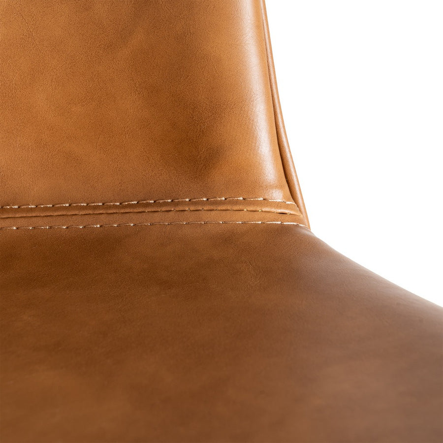 TABURETE CAMEL METAL / SIMIL PIEL 44,50 X 48,50 X 93,50 CM