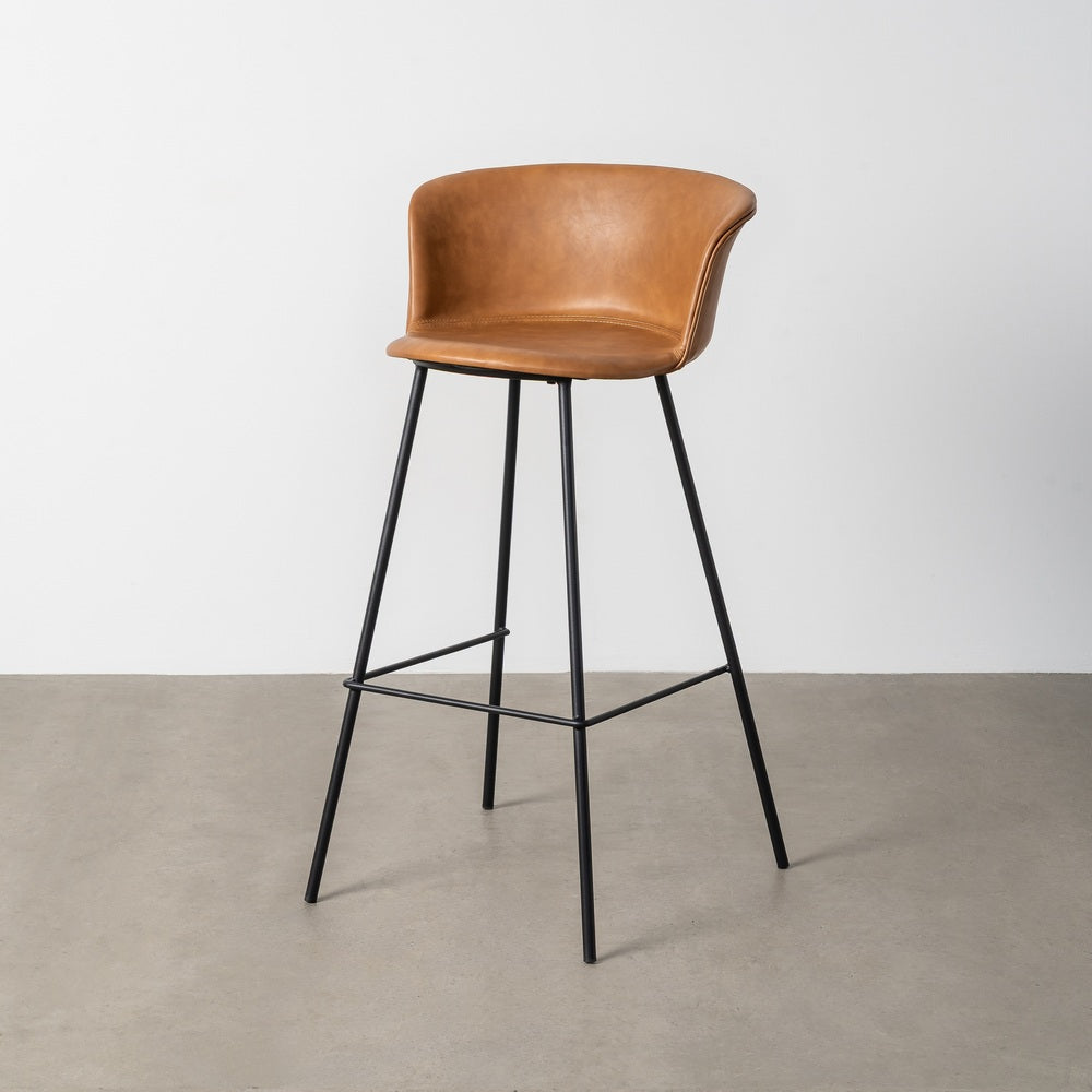 TABURETE CAMEL METAL / SIMIL PIEL 44,50 X 48,50 X 93,50 CM