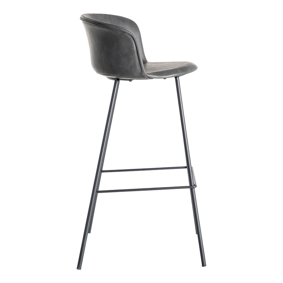 TABURETE NEGRO METAL / SIMIL PIEL 44,50 X 48,50 X 93,50 CM