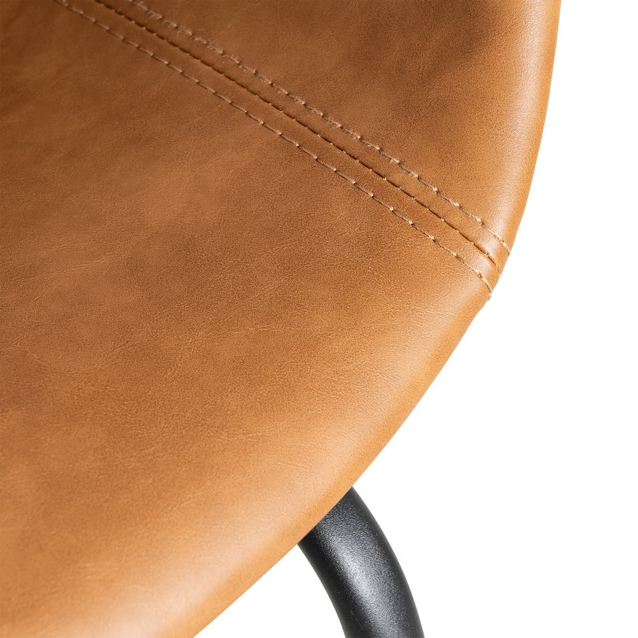 SILLA CAMEL METAL / SIMIL PIEL 59 X 50,50 X 81,50 CM