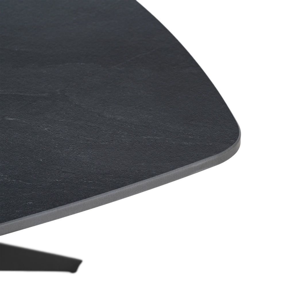 MESA CENTRO NEGRO PIEDRA SINTERIZADA 60 X 60 X 50 CM