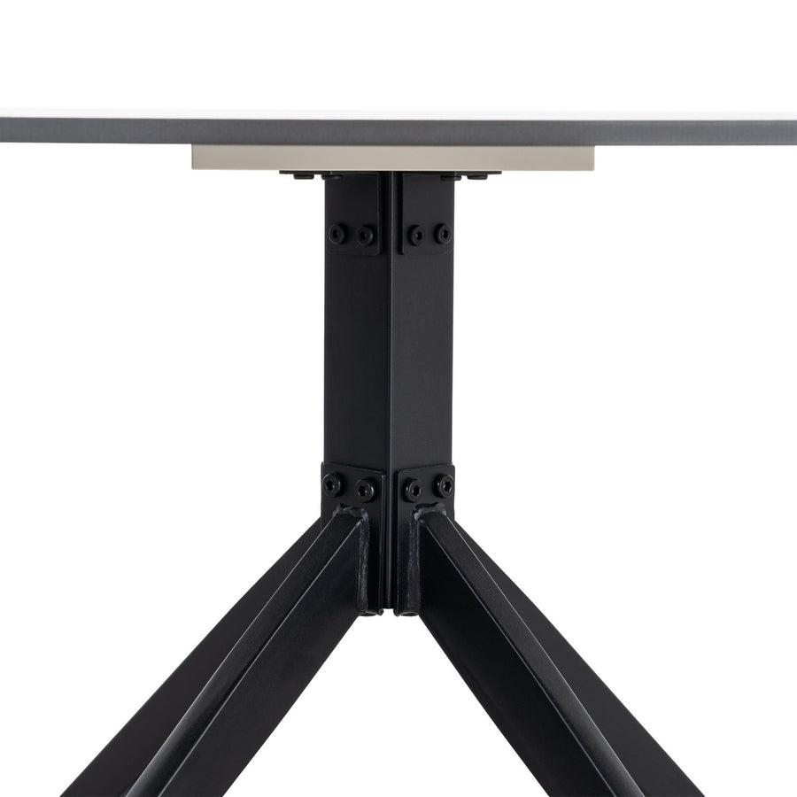 MESA CENTRO NEGRO PIEDRA SINTERIZADA 60 X 60 X 50 CM