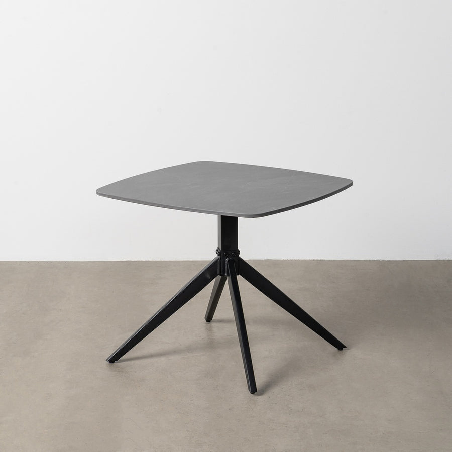 MESA CENTRO NEGRO PIEDRA SINTERIZADA 60 X 60 X 50 CM