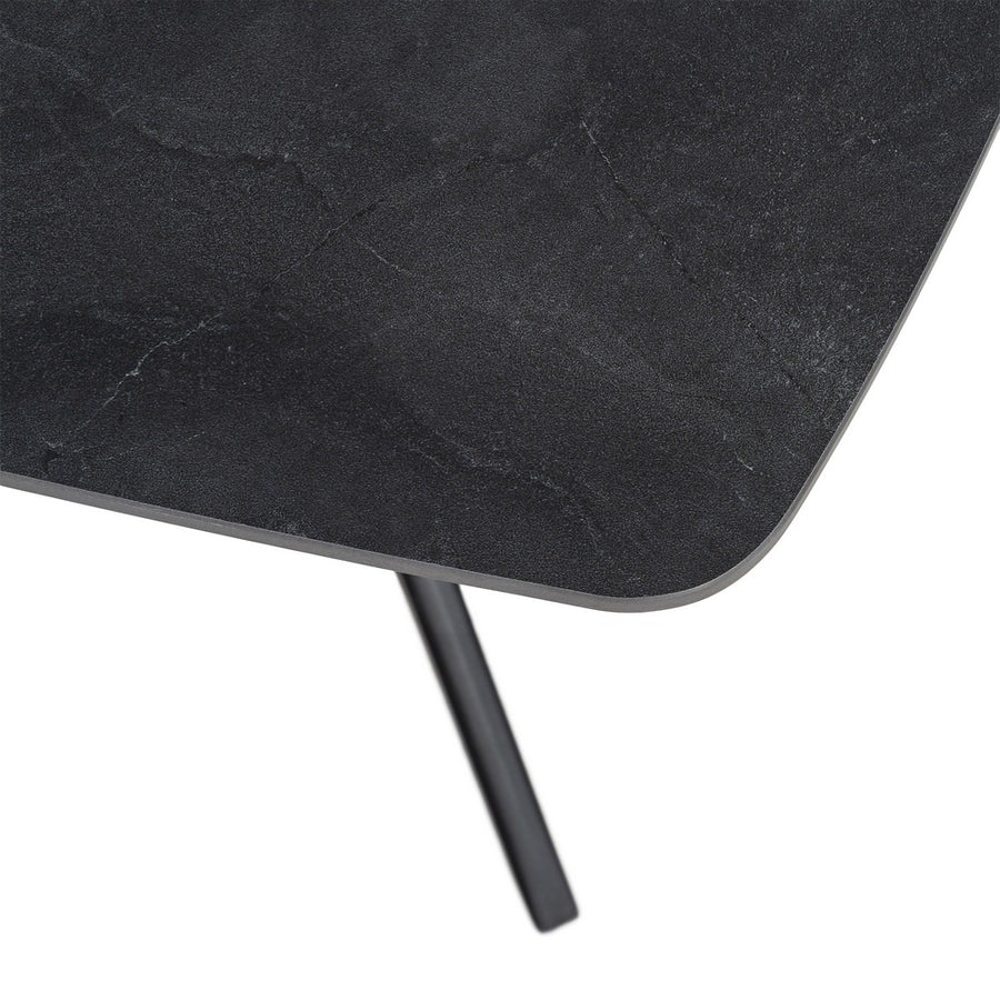 MESA CENTRO NEGRO PIEDRA SINTERIZADA 120 X 60 X 42 CM