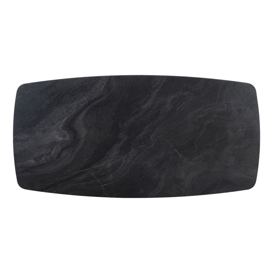 MESA CENTRO NEGRO PIEDRA SINTERIZADA 120 X 60 X 42 CM