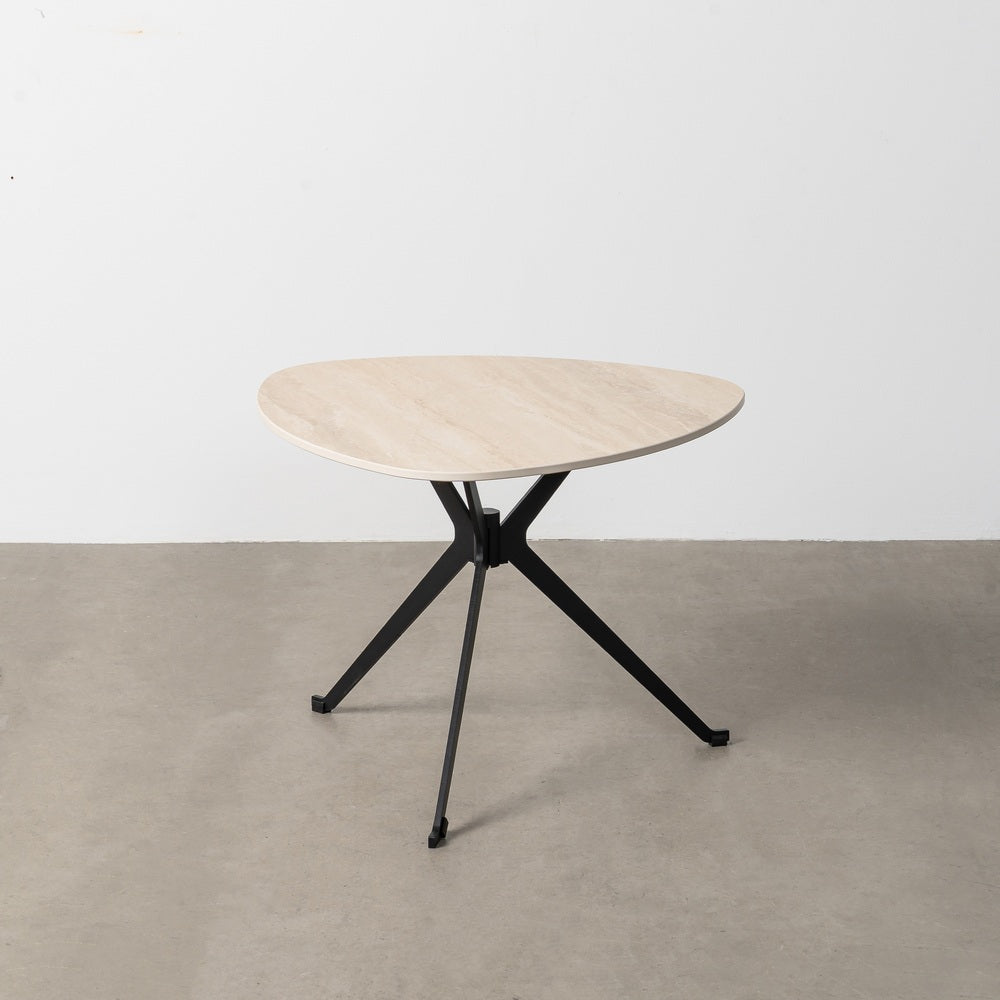 MESA CENTRO TRAVERTINO 60 X 60 X 45 CM
