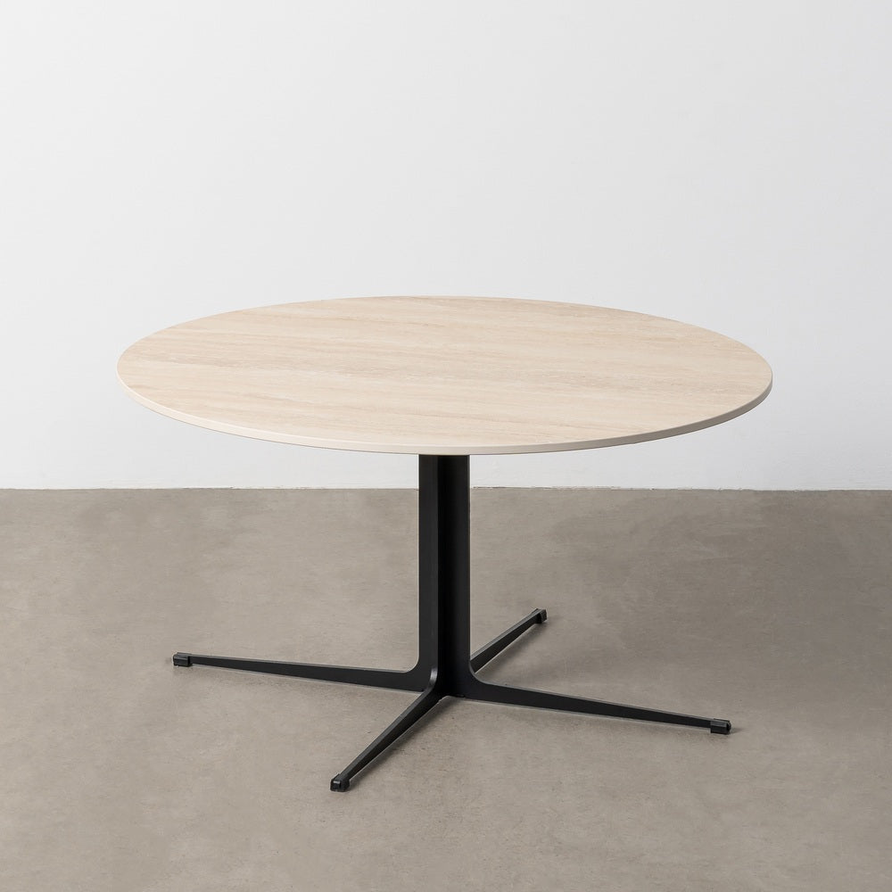 MESA CENTRO TRAVERTINO 80 X 80 X 42 CM