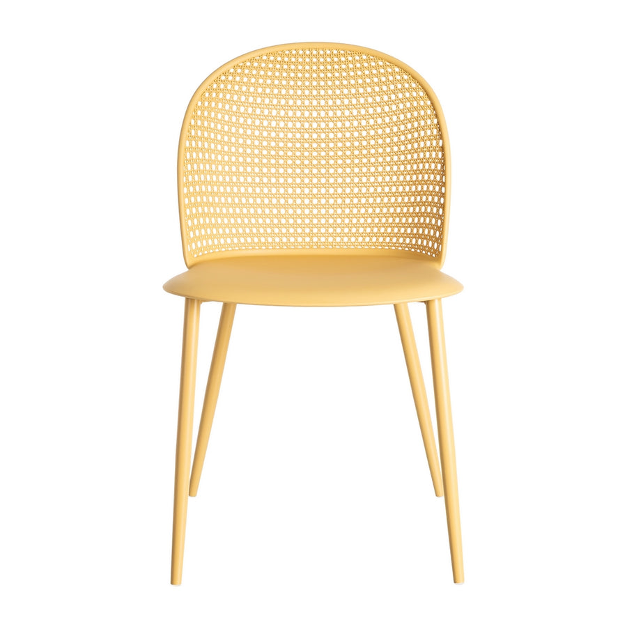 SILLA AMARILLO PP-METAL CONTRACT 51 X 46 X 80 CM