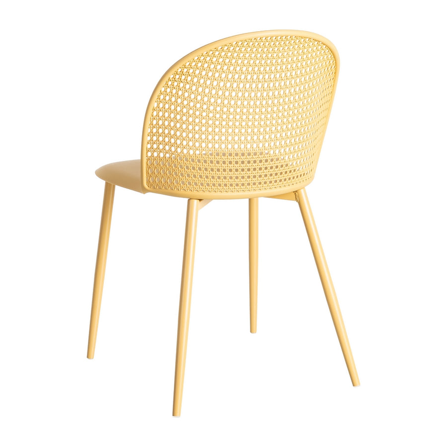 SILLA AMARILLO PP-METAL CONTRACT 51 X 46 X 80 CM