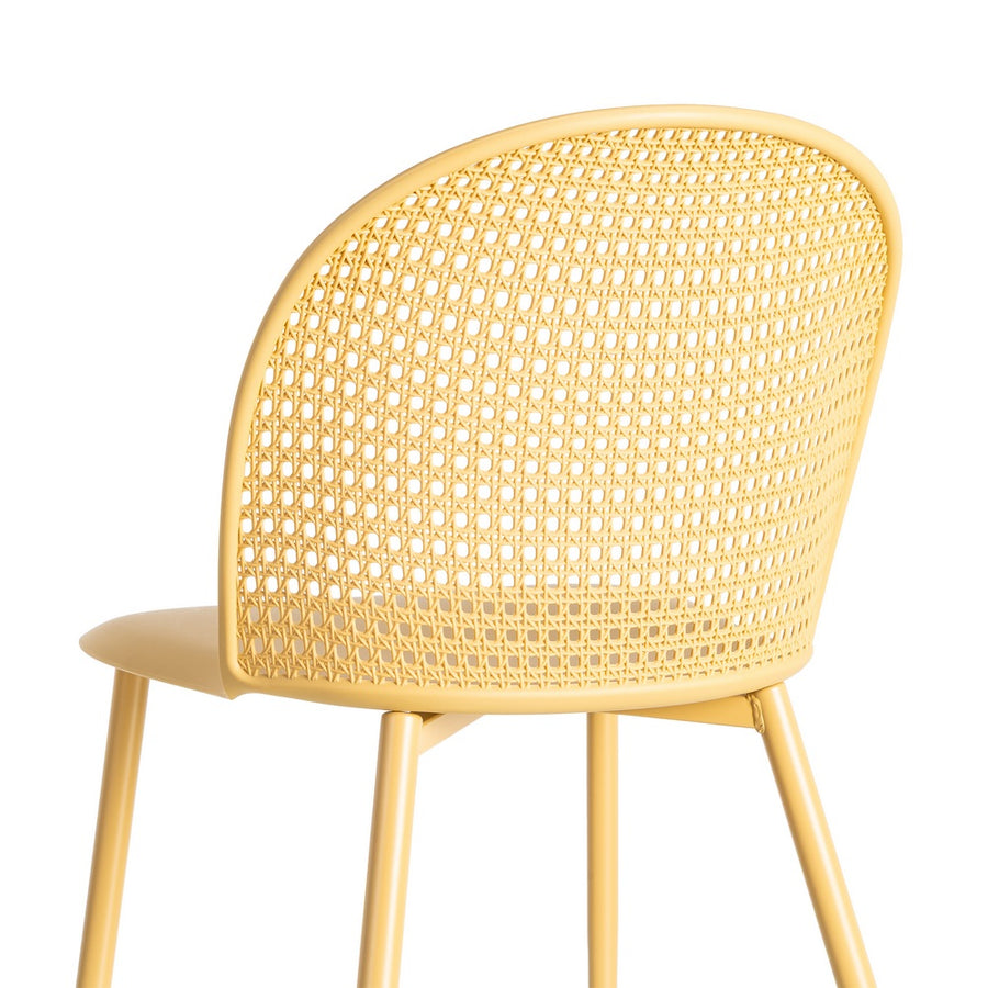 SILLA AMARILLO PP-METAL CONTRACT 51 X 46 X 80 CM