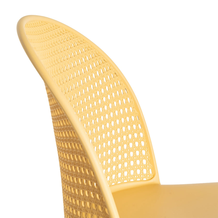 SILLA AMARILLO PP-METAL CONTRACT 51 X 46 X 80 CM