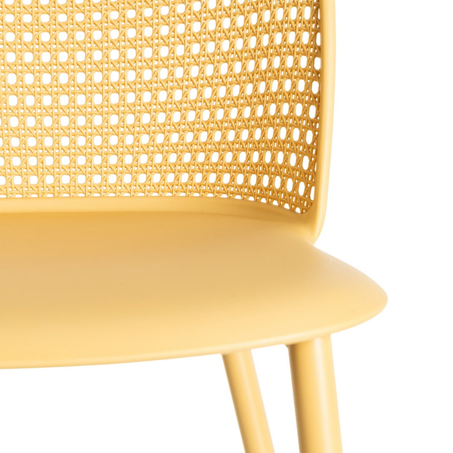SILLA AMARILLO PP-METAL CONTRACT 51 X 46 X 80 CM