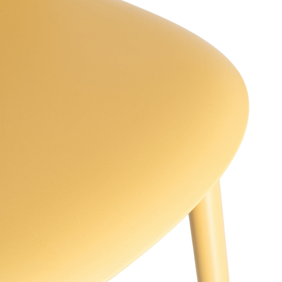 SILLA AMARILLO PP-METAL CONTRACT 51 X 46 X 80 CM