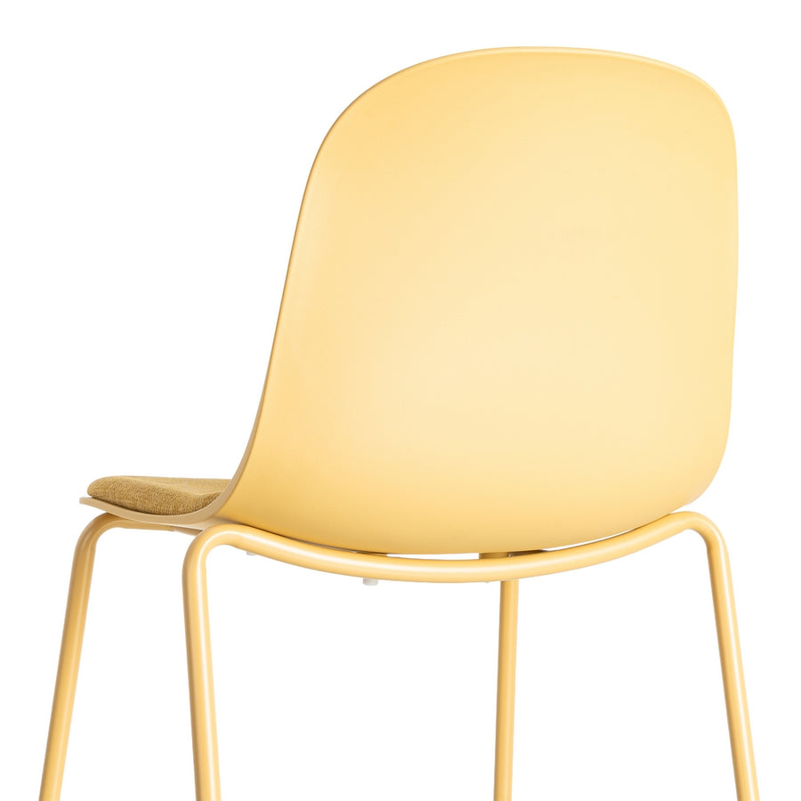 SILLA AMARILLO PP-METAL INTERIOR 46 X 51 X 85 CM