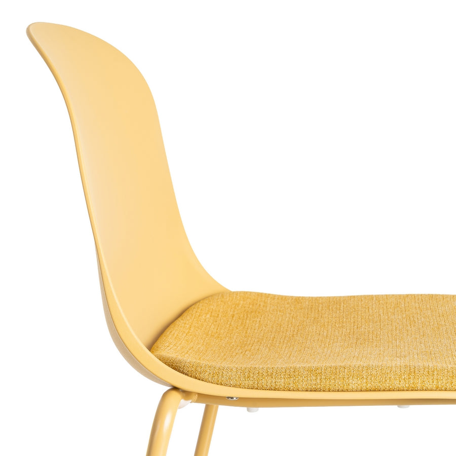 SILLA AMARILLO PP-METAL INTERIOR 46 X 51 X 85 CM