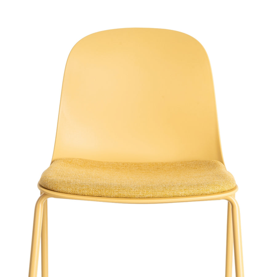 SILLA AMARILLO PP-METAL INTERIOR 46 X 51 X 85 CM