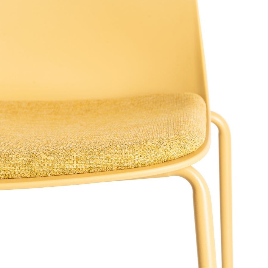 SILLA AMARILLO PP-METAL INTERIOR 46 X 51 X 85 CM