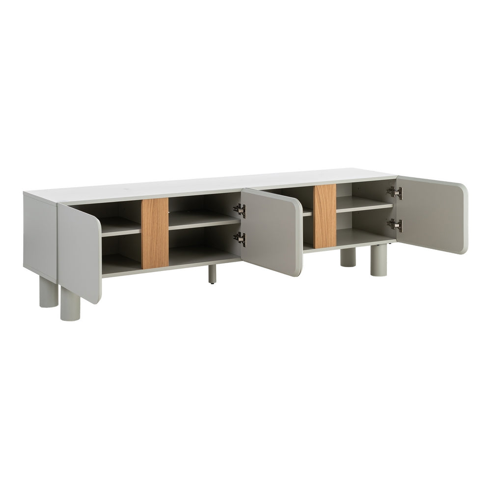 MUEBLE TV TAUPE DM SALÓN 180 X 40 X 50 CM