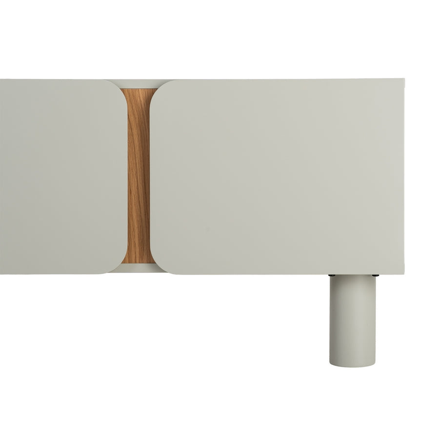TAUPE TV UNIT MDF LIVING ROOM 180 X 40 X 50 CM