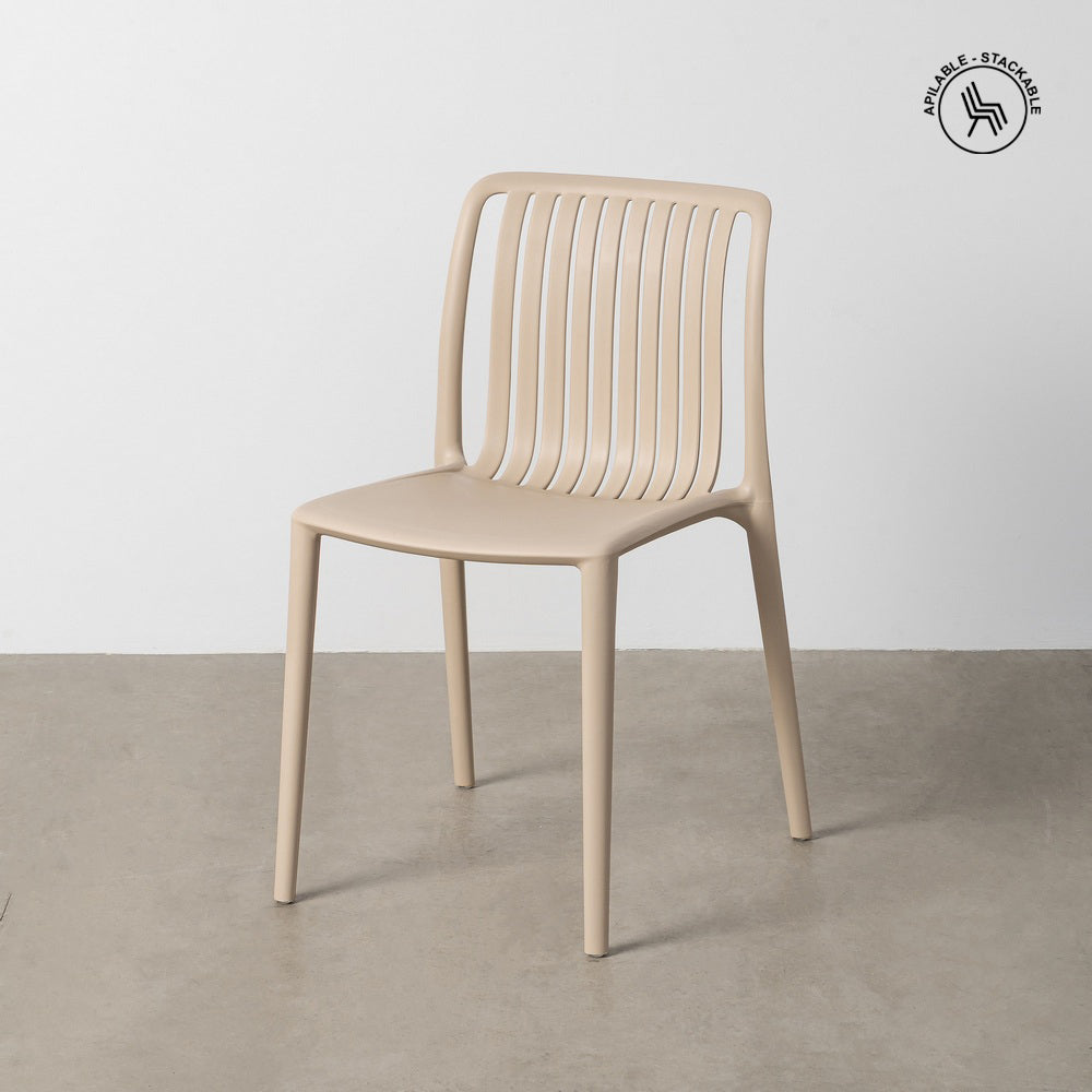 SILLA APILABLE POLIPROPILENO EXTERIOR 47 X 51,50 X 77,50 CM