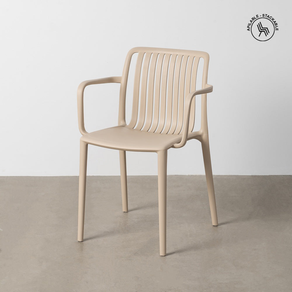 SILLA APILABLE POLIPROPILENO EXTERIOR 53 X 50 X 77,50 CM