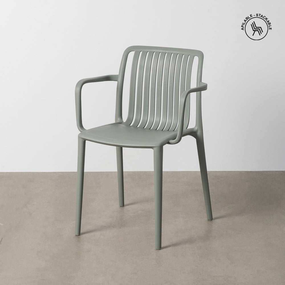 STACKABLE OUTDOOR POLYPROPYLENE CHAIR 53 X 50 X 77.50 CM