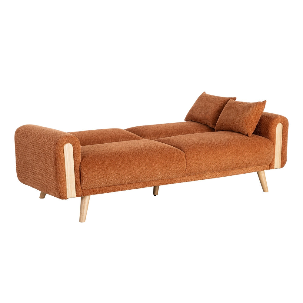 SOF�-CAMA TERRACOTA TEJIDO SAL�N 218 X 82 X 90 CM