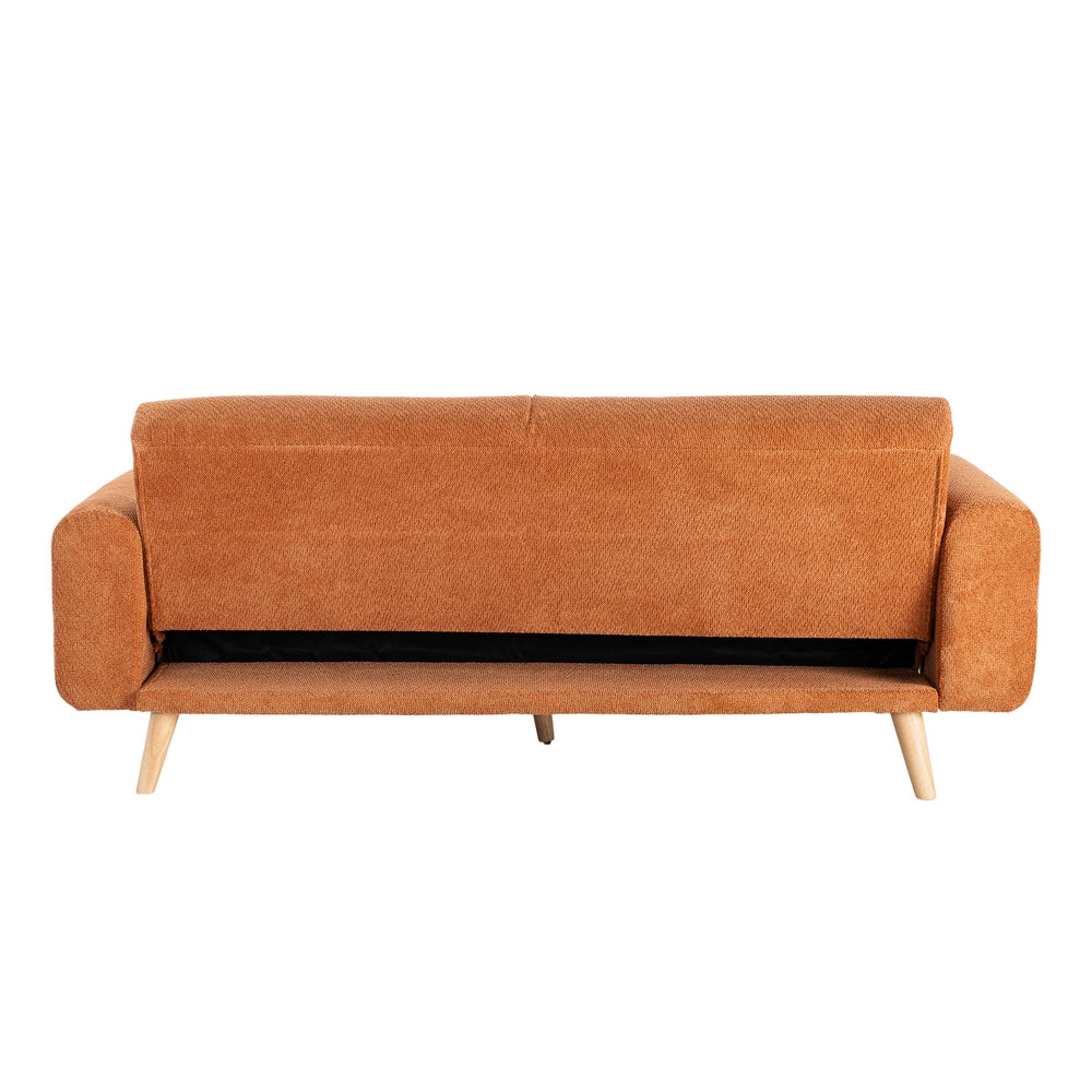 SOFÁ-CAMA TERRACOTA TEJIDO SALÓN 218 X 82 X 90 CM