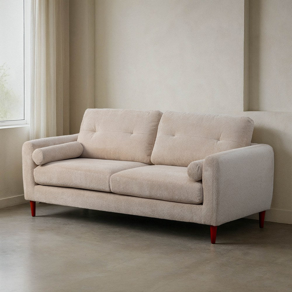 SOFÁ CREMA TEJIDO SALÓN 195 X 87,50 X 89 CM