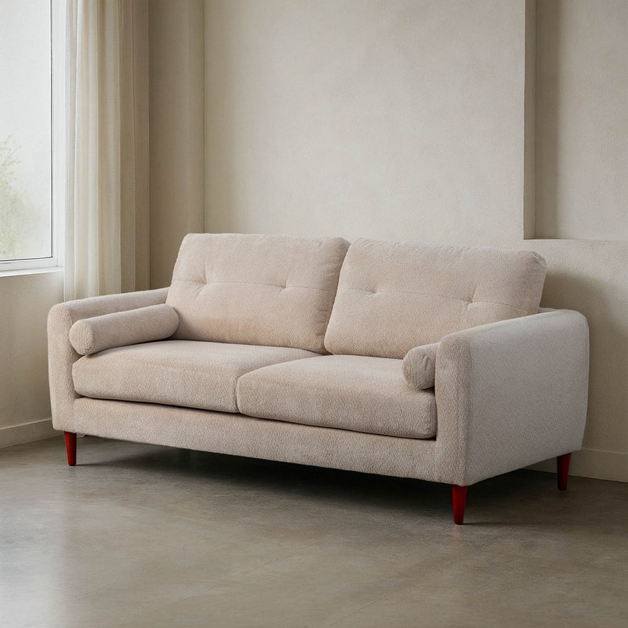 SOFÁ CREMA TEJIDO SALÓN 195 X 87,50 X 89 CM