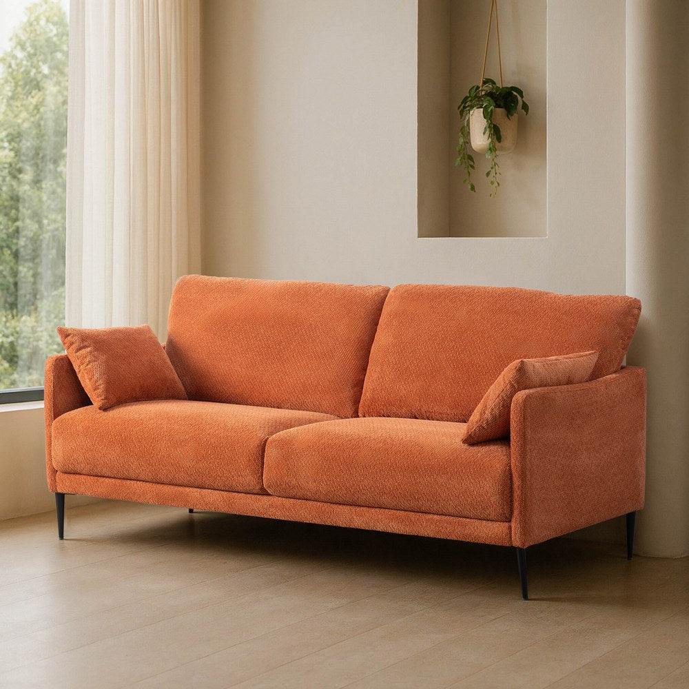 SOF� TERRACOTA TEJIDO SAL�N 191 X 80 X 88 CM