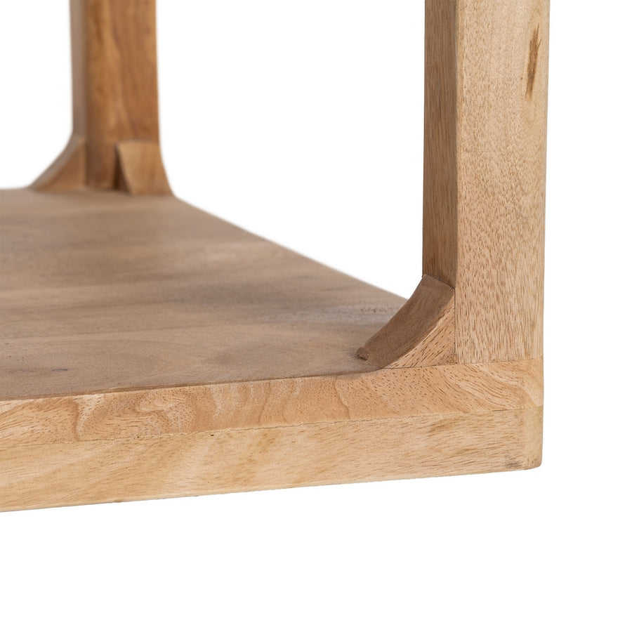 MANGO WOOD NATURAL SIDE TABLE 50 X 50 X 50 CM