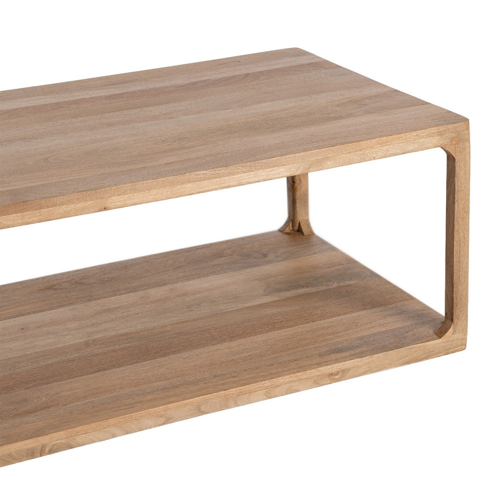 MESA CENTRO NATURAL MADERA DE MANGO 110 X 65 X 42 CM
