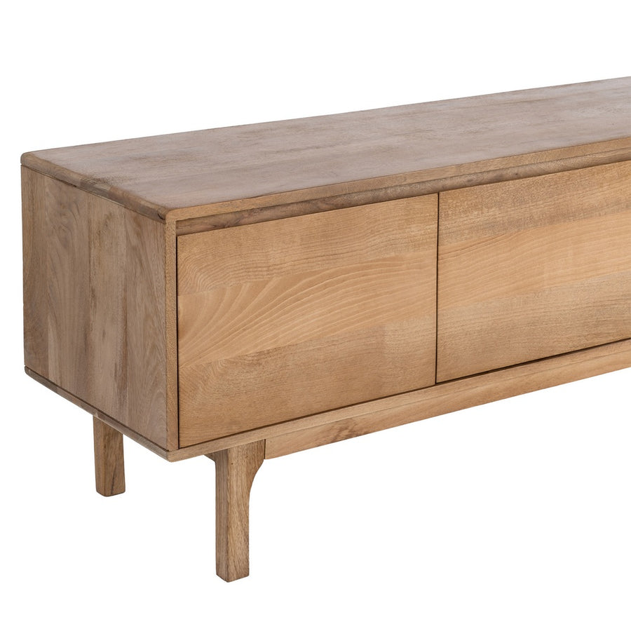NATURAL MANGO WOOD TV CABINET LIVING ROOM 180 X 45 X 55 CM