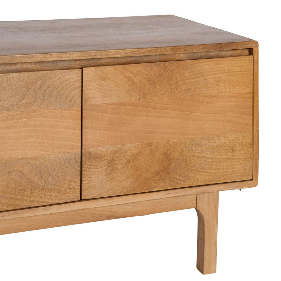 NATURAL MANGO WOOD TV CABINET LIVING ROOM 180 X 45 X 55 CM