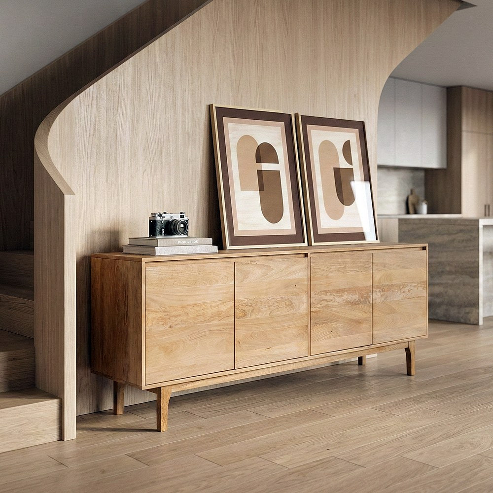NATURAL MANGO WOOD SIDEBOARD LIVING ROOM 200 X 45 X 76 CM