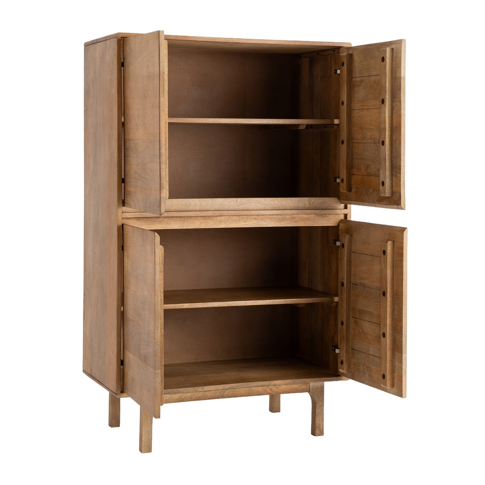 ARMARIO NATURAL MADERA DE MANGO SAL�N 90 X 45 X 145 CM