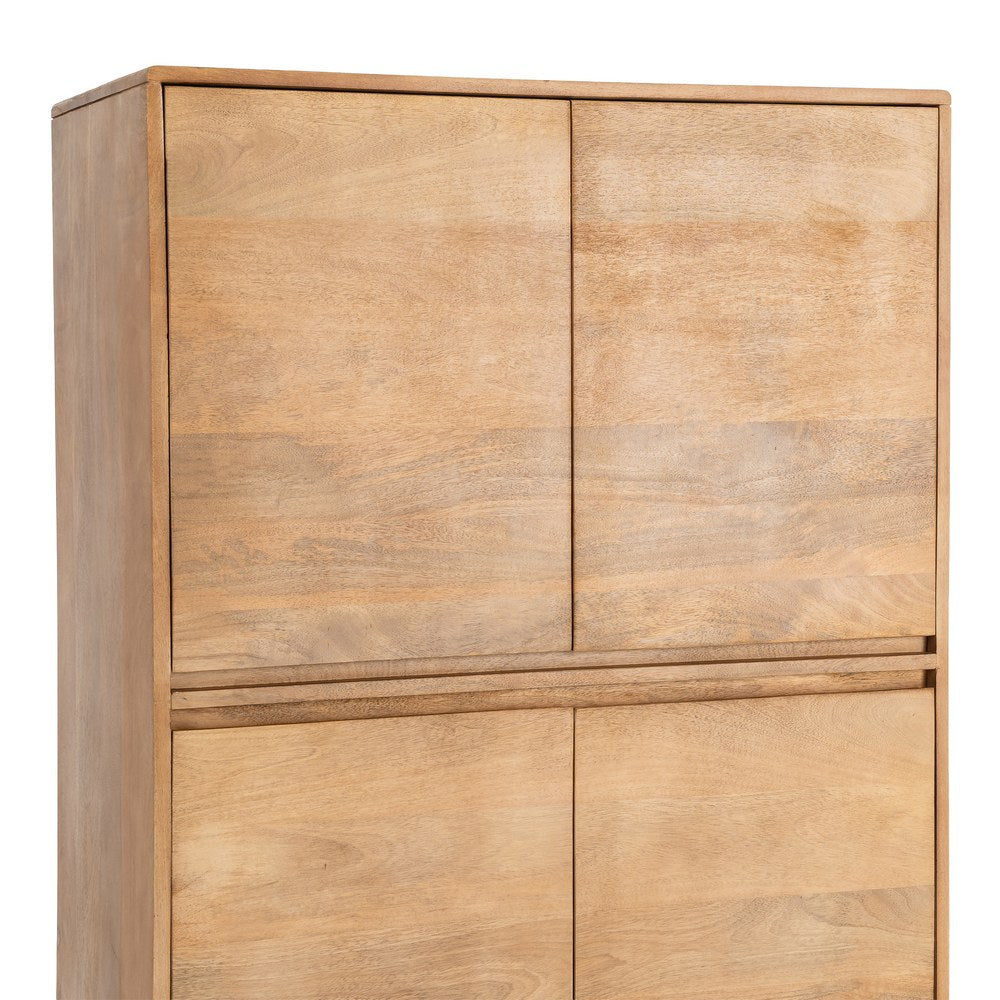 ARMARIO NATURAL MADERA DE MANGO SALÓN 90 X 45 X 145 CM