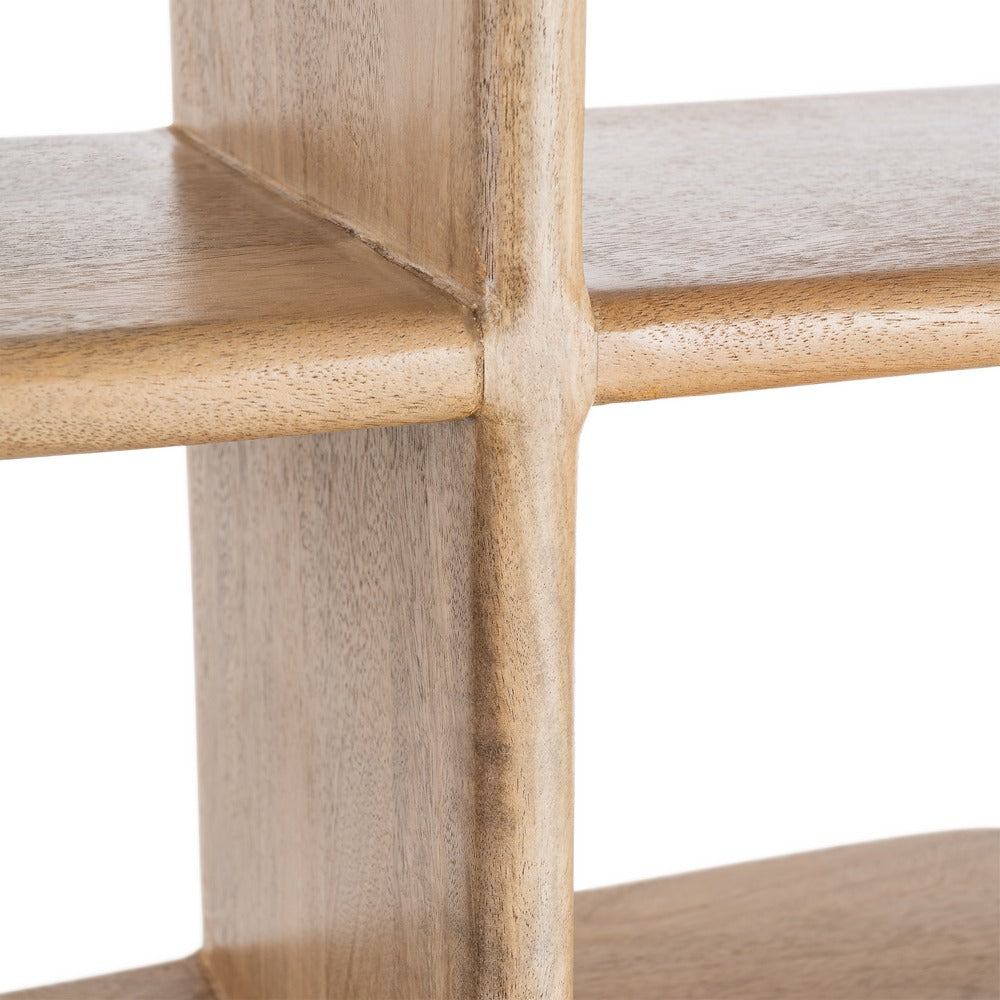 ESTANTERÍA NATURAL MADERA DE MANGO SALÓN 124 X 28 X 200 CM
