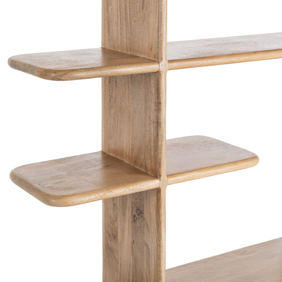 LIVING ROOM MANGO WOOD NATURAL SHELF 124 X 28 X 200 CM